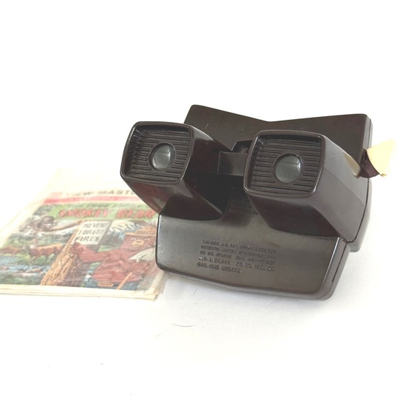 Sawyer Collection Other - Vintage View-Master Model C Bakelite Viewer w/ 1969 Smokey Bear 3-Reel Set B405